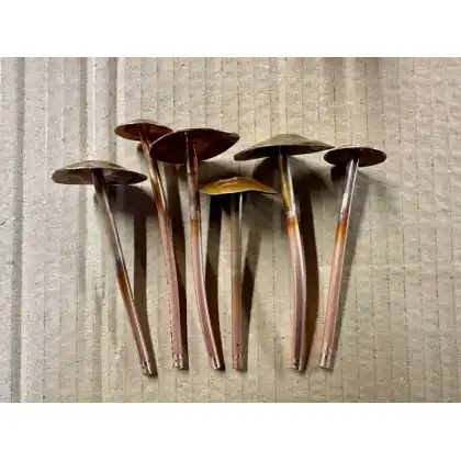 Handmade Copper Mushrooms