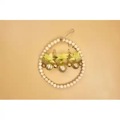 Craft Project: Beaded Floral Wreath