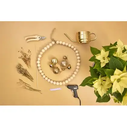 Craft Project: Beaded Floral Wreath