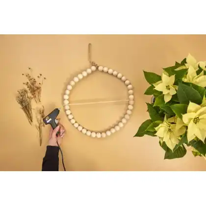 Craft Project: Beaded Floral Wreath
