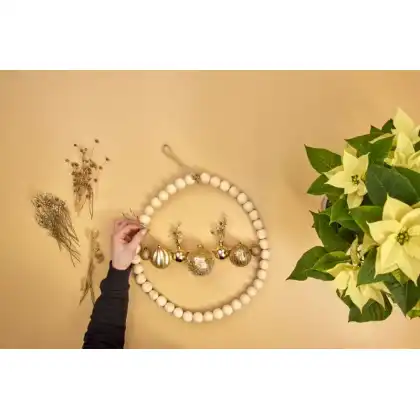 Craft Project: Beaded Floral Wreath