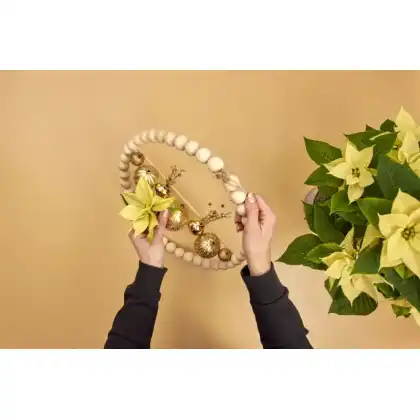 Craft Project: Beaded Floral Wreath