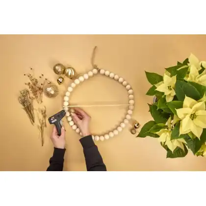 Craft Project: Beaded Floral Wreath