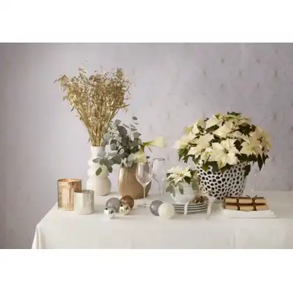 Scandi chic Christmas tablescape