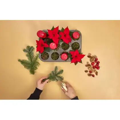 DIY: Muffin Tin Advent Centrepiece
