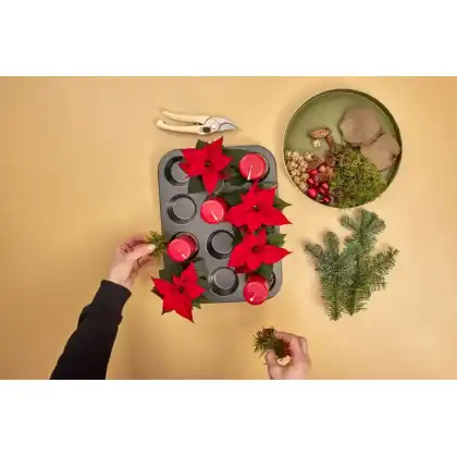 DIY: Muffin Tin Advent Centrepiece