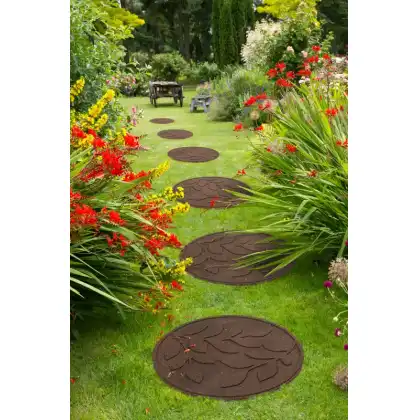 Recycled Rubber Stepping Stones by Primeur