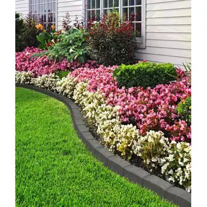 Flexible Recycled Rubber Garden Borders by Primeur