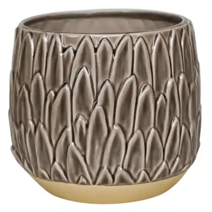 Arles Leaf Embossed planter by Ivyline